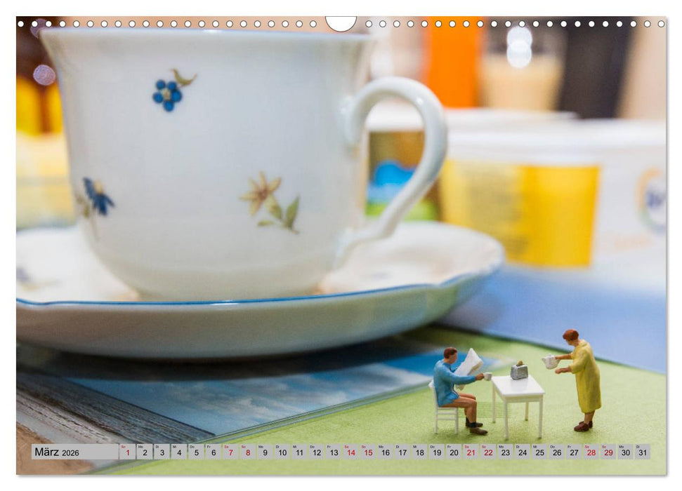 Miniaturwelten - Kleine Leute bei der Arbeit (CALVENDO Wandkalender 2026)