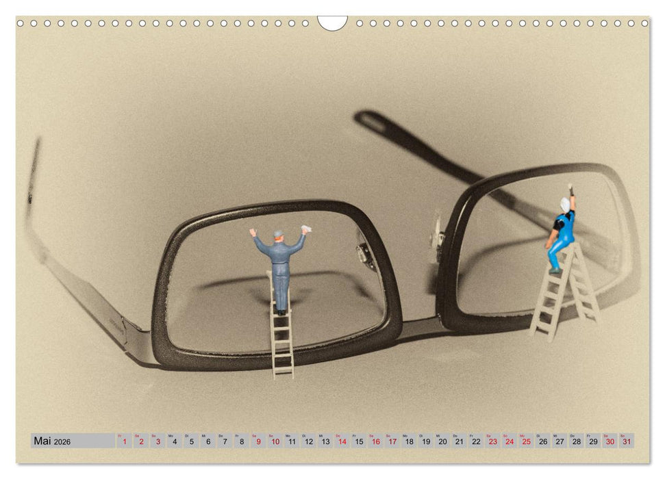 Miniaturwelten - Kleine Leute bei der Arbeit (CALVENDO Wandkalender 2026)