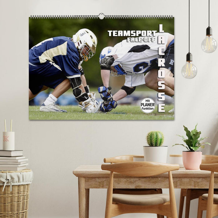 Teamsport Lacrosse - Face-off (CALVENDO Wandkalender 2026)