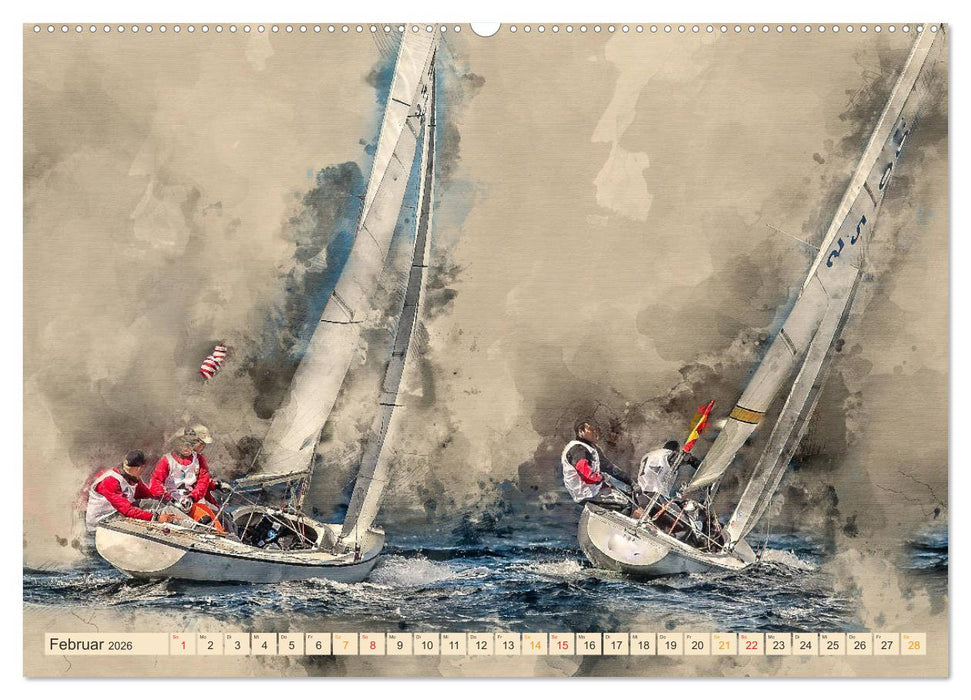 Ich liebe Segeln (CALVENDO Wandkalender 2026)