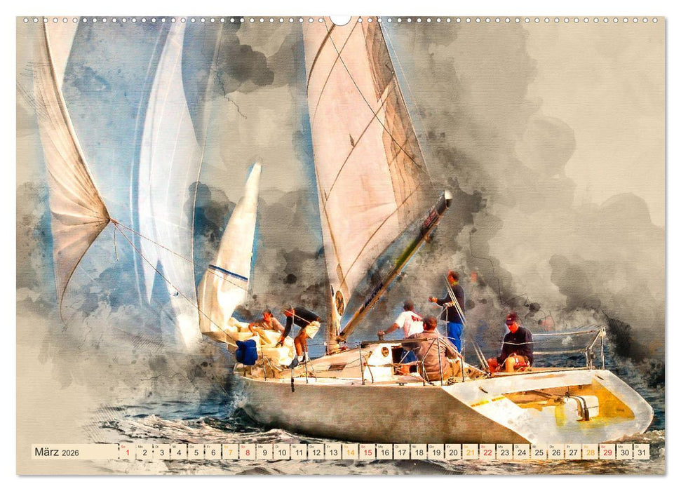 Ich liebe Segeln (CALVENDO Wandkalender 2026)