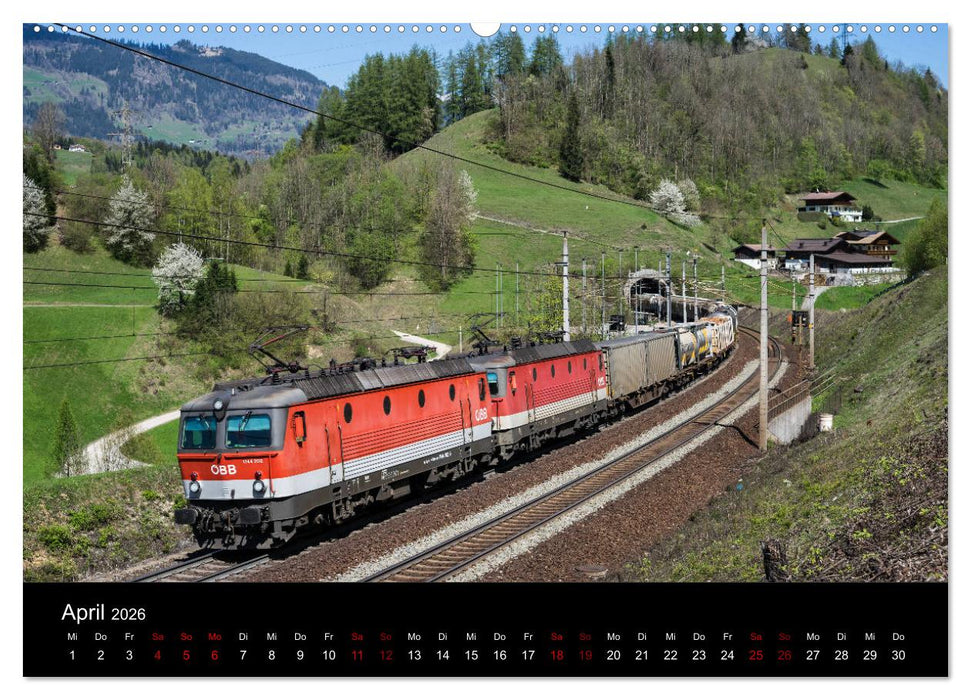 Die Bahn im Salzburgerland (CALVENDO Wandkalender 2026)