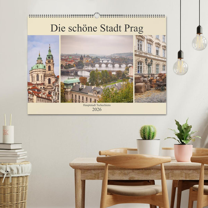 Die schöne Stadt Prag (CALVENDO Wandkalender 2026)