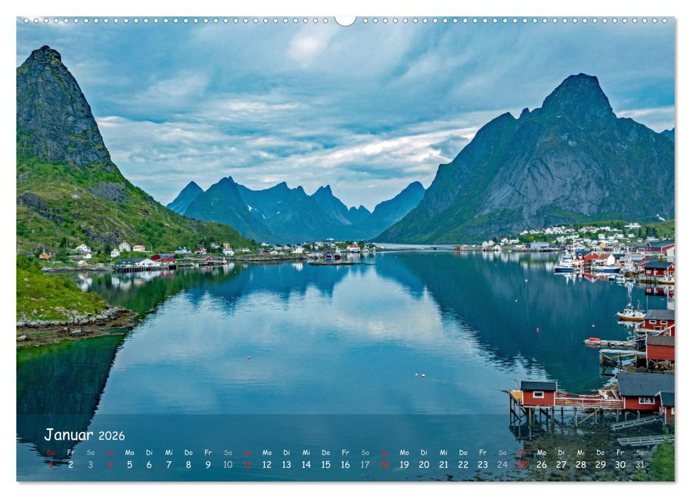 Skandinavien - Fjorde, Schären und Meer... (CALVENDO Wandkalender 2026)