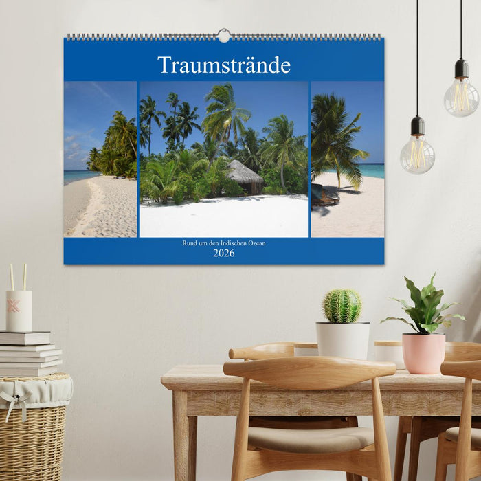 Traumstrände rund um den Indischen Ozean (CALVENDO Wandkalender 2026)