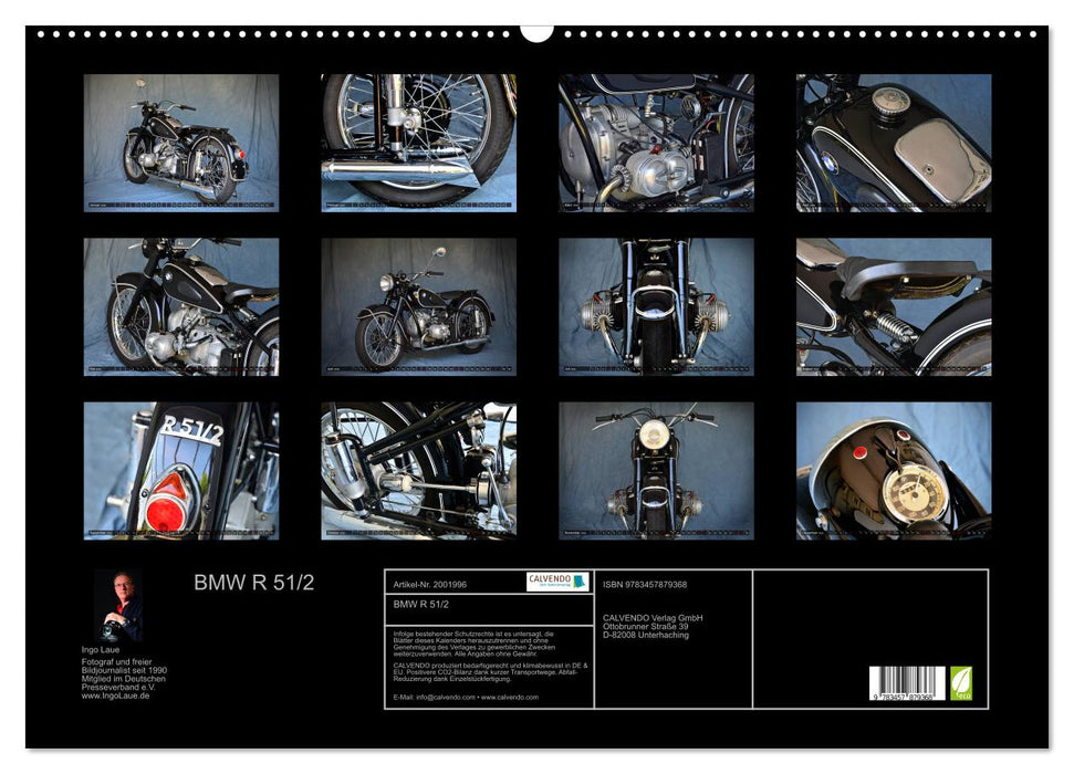 BMW R 51/2 (CALVENDO Wandkalender 2026)