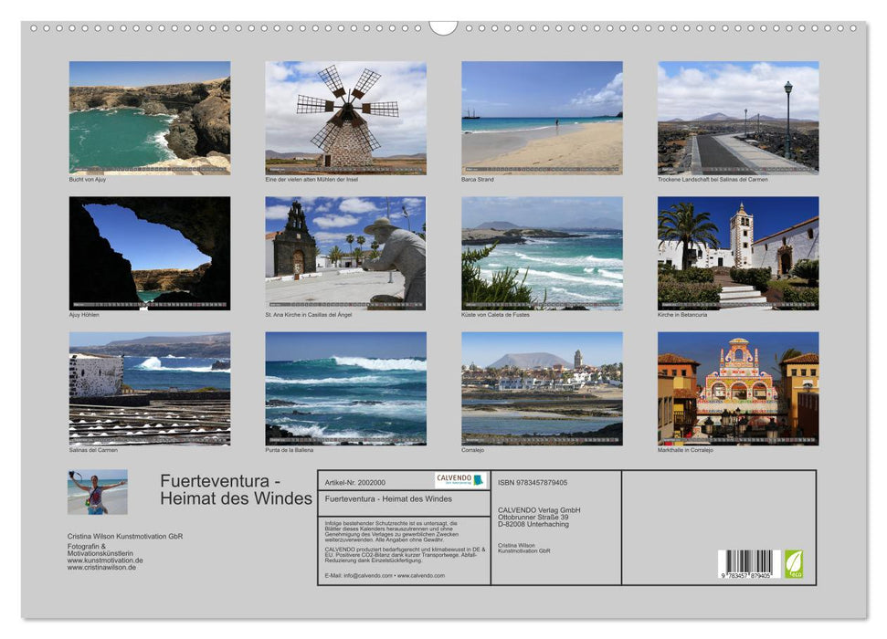 Fuerteventura - Heimat des Windes (CALVENDO Wandkalender 2026)