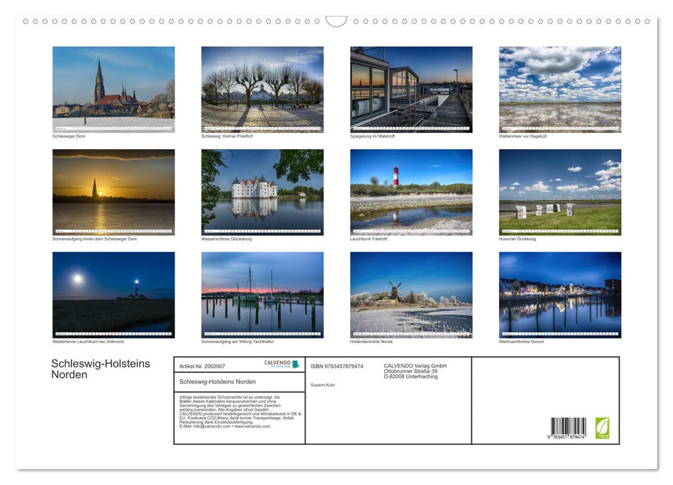 Schleswig-Holsteins Norden (CALVENDO Wandkalender 2026)