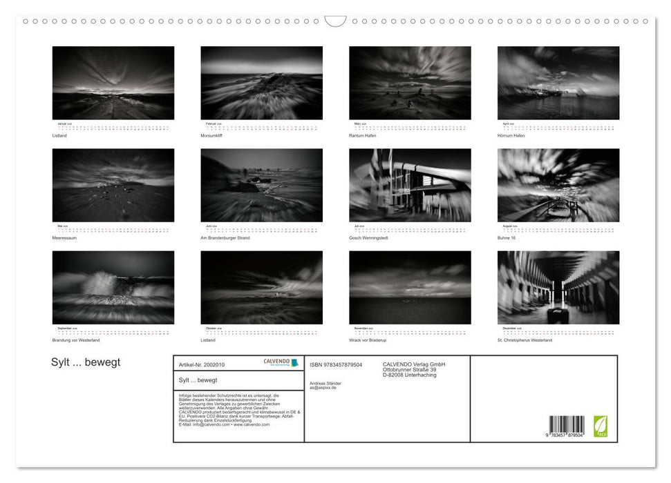 Sylt ... bewegt (CALVENDO Wandkalender 2026)