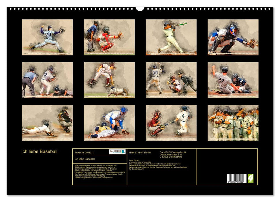 Ich liebe Baseball (CALVENDO Wandkalender 2026)