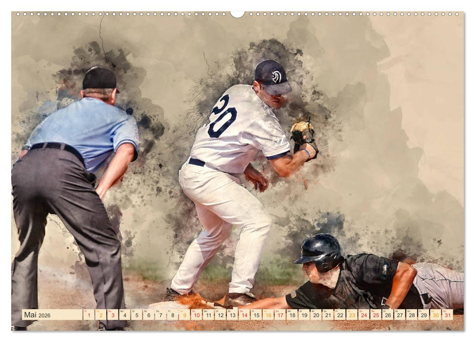 Ich liebe Baseball (CALVENDO Wandkalender 2026)