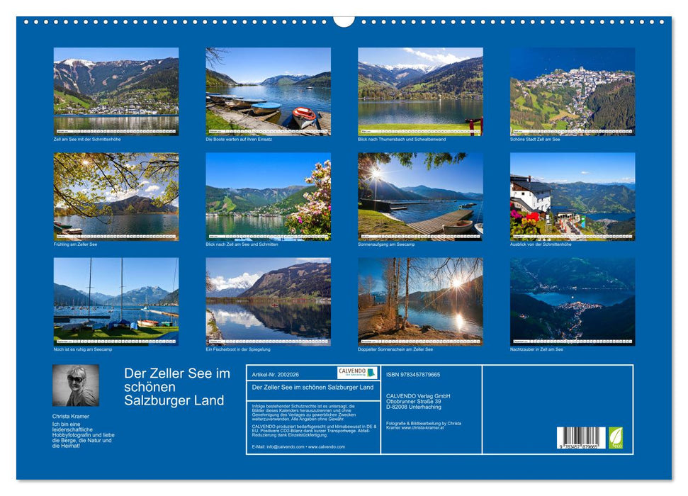 Der Zeller See im schönen Salzburger Land (CALVENDO Wandkalender 2026)