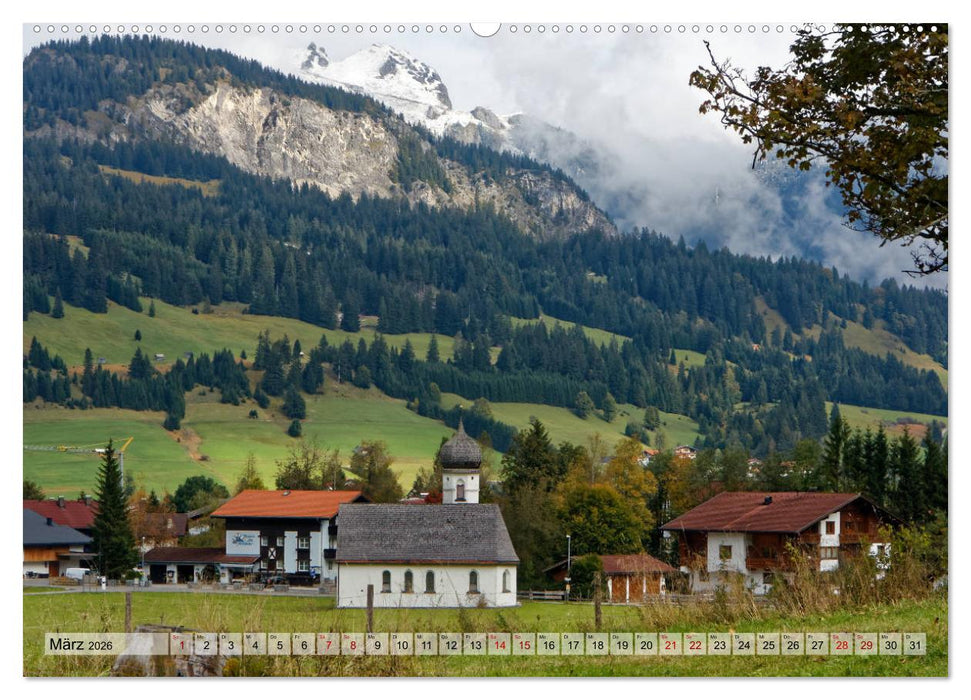 Herbst im Tannheimer Tal - Impressionen von Schattwald bis Nesselwängle (CALVENDO Wandkalender 2026)