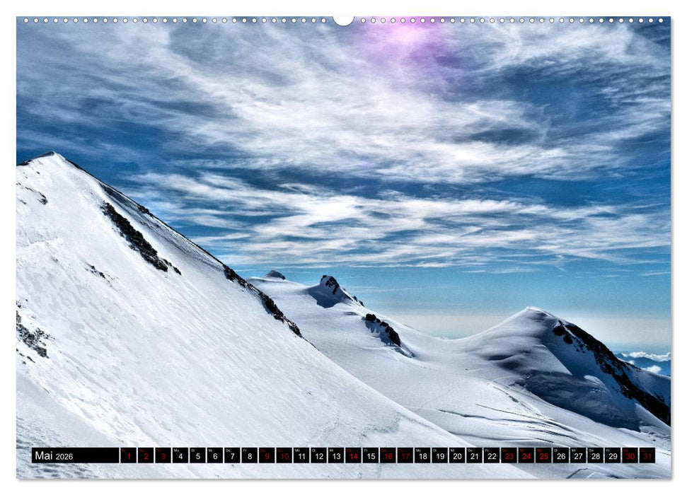 Monte Rosa Classic - Die klassische Tour um das Monte Rosa Massiv (CALVENDO Wandkalender 2026)