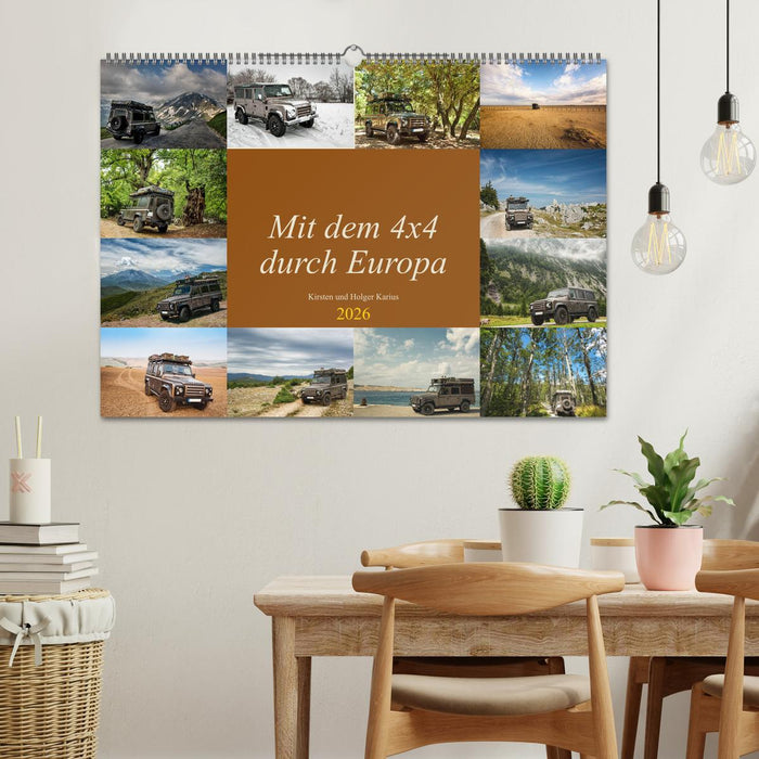 Mit dem 4x4 durch Europa (CALVENDO Wandkalender 2026)