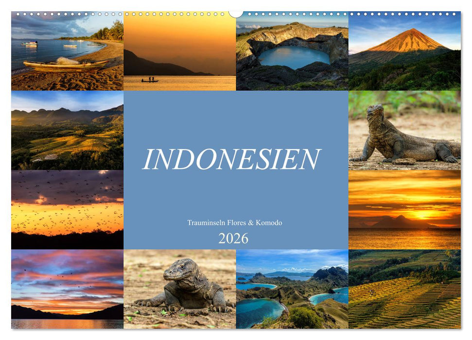 Indonesien - Inselparadies Flores & Komodo (CALVENDO Wandkalender 2026)