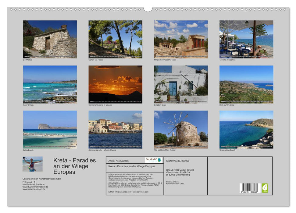 Kreta - Paradies an der Wiege Europas (CALVENDO Wandkalender 2026)