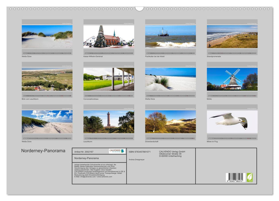 Norderney-Panorama (CALVENDO Wandkalender 2026)