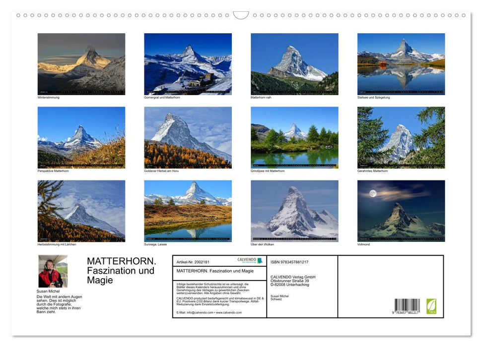 MATTERHORN. Faszination und Magie (CALVENDO Wandkalender 2026)