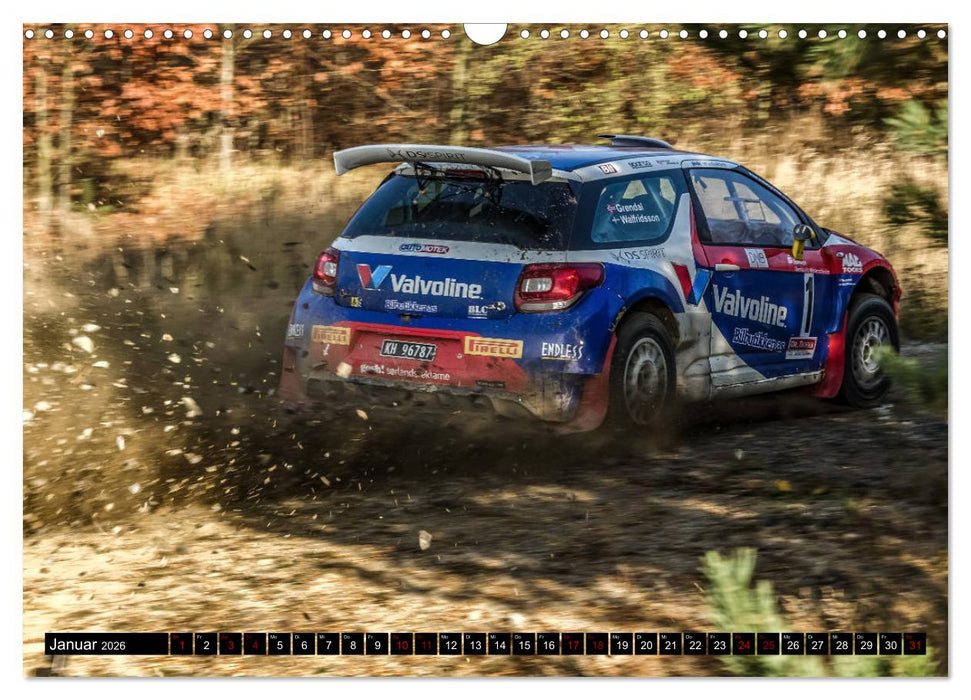 SCHNELL! AUTHENTISCH! MITTENDRIN! - RALLYE! (CALVENDO Wandkalender 2026)