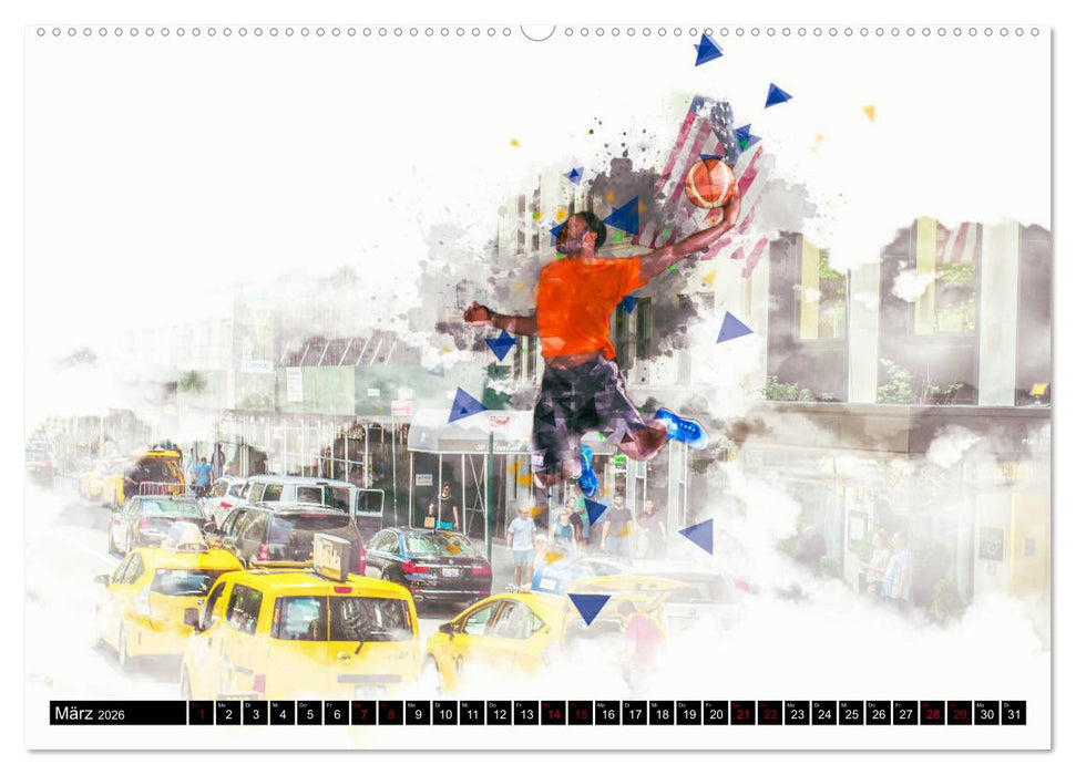 Basketball Art (CALVENDO Wandkalender 2026)