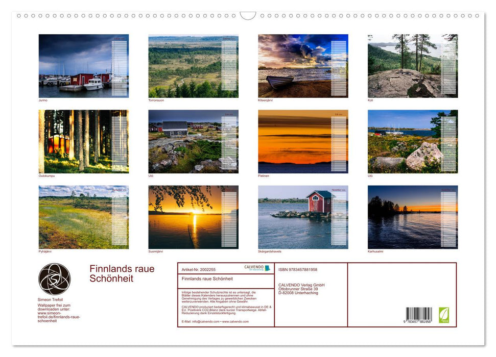 Finnlands raue Schönheit (CALVENDO Wandkalender 2026)