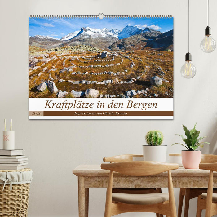 Kraftplätze in den Bergen (CALVENDO Wandkalender 2026)