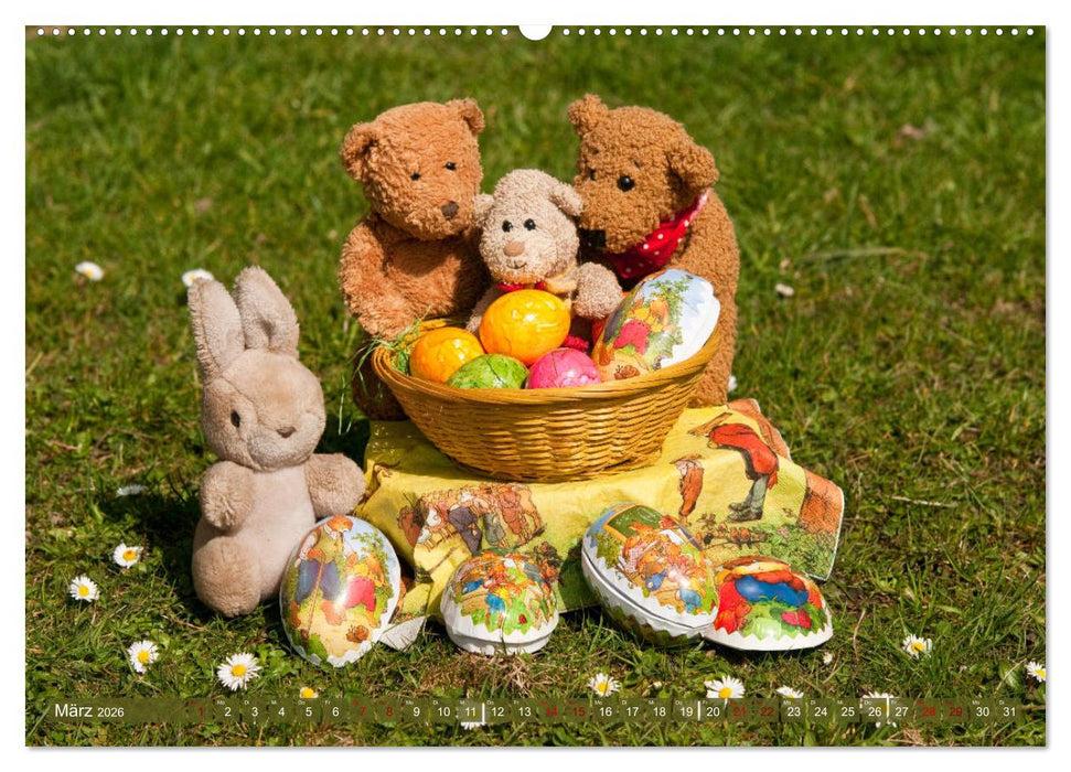 Kunterbunte Bärenwelt - Teddys (CALVENDO Wandkalender 2026)