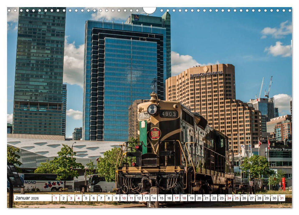 Eisenbahn in Nordamerika (CALVENDO Wandkalender 2026)