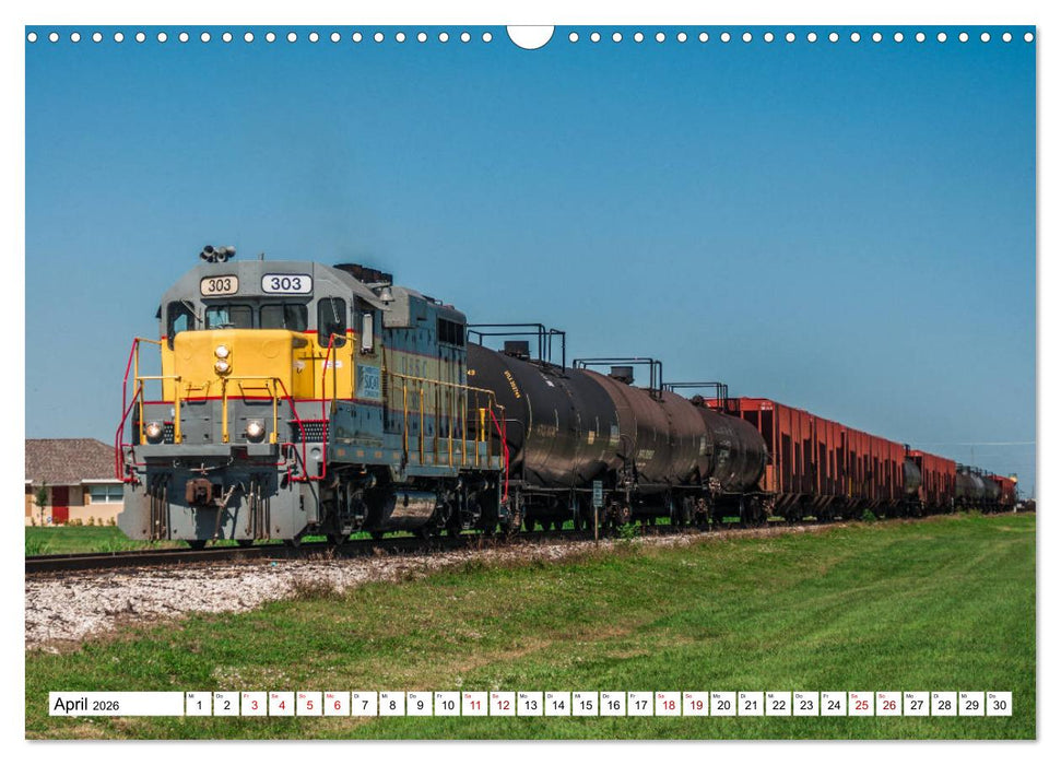 Eisenbahn in Nordamerika (CALVENDO Wandkalender 2026)