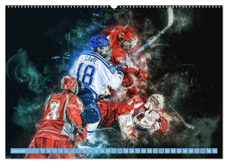 Eishockey - extrem cool (CALVENDO Wandkalender 2026)