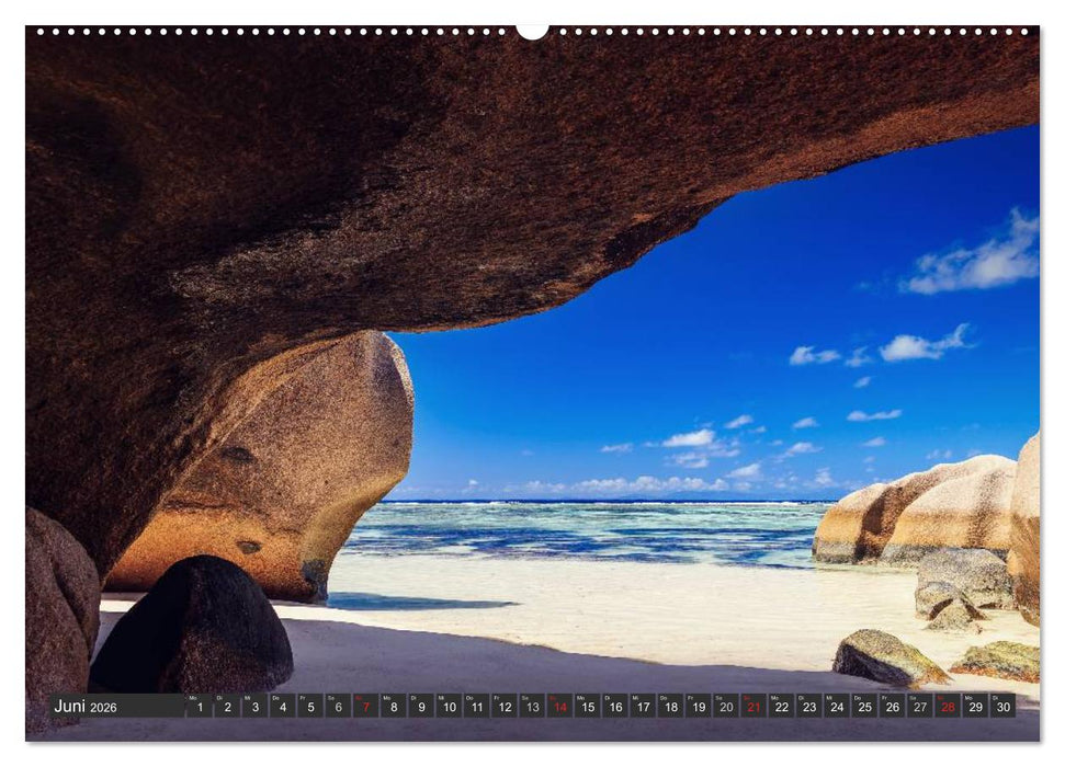 Seychellen – Traumstrände im Paradies (CALVENDO Wandkalender 2026)