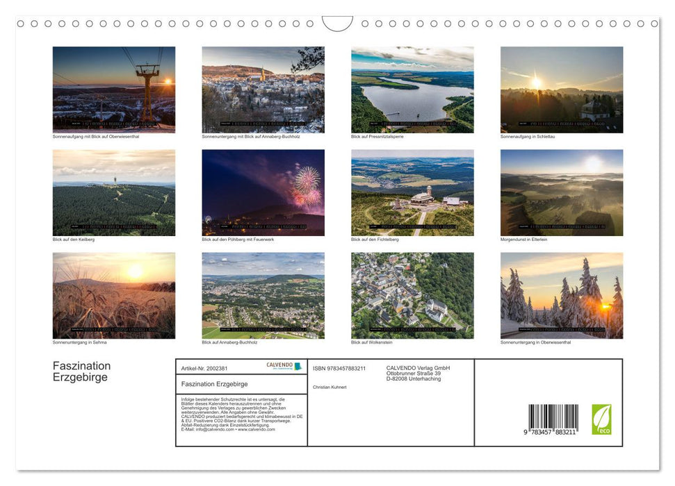 Faszination Erzgebirge (CALVENDO Wandkalender 2026)