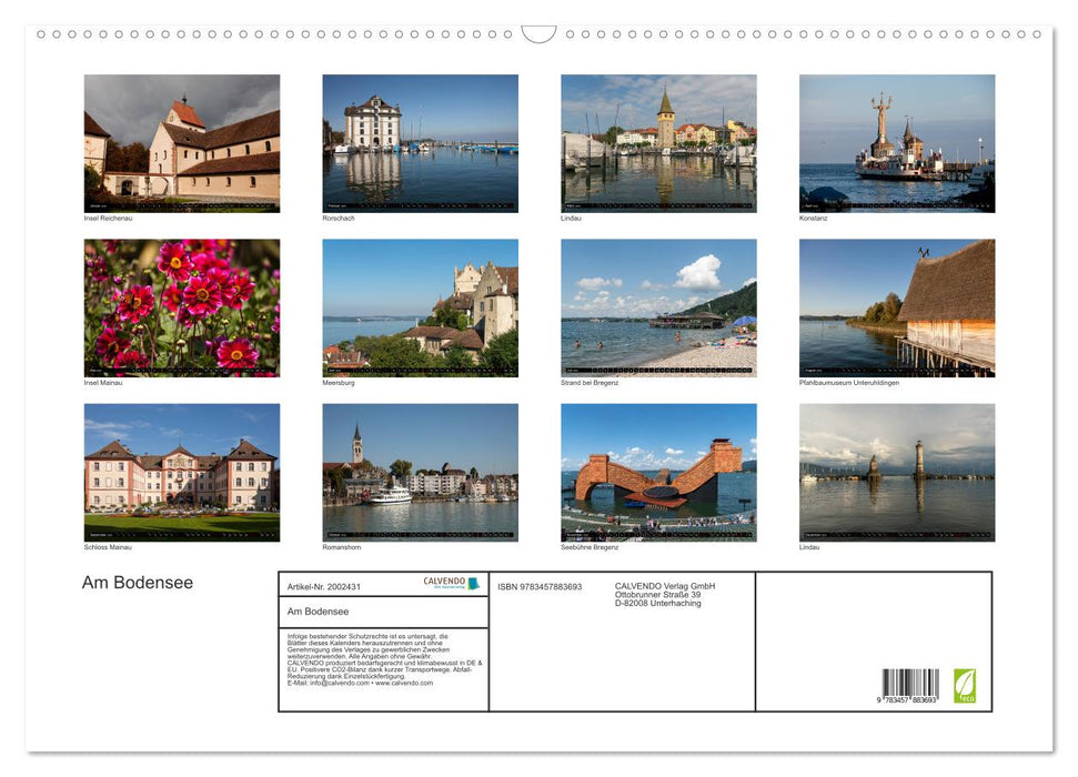 Am Bodensee (CALVENDO Wandkalender 2026)