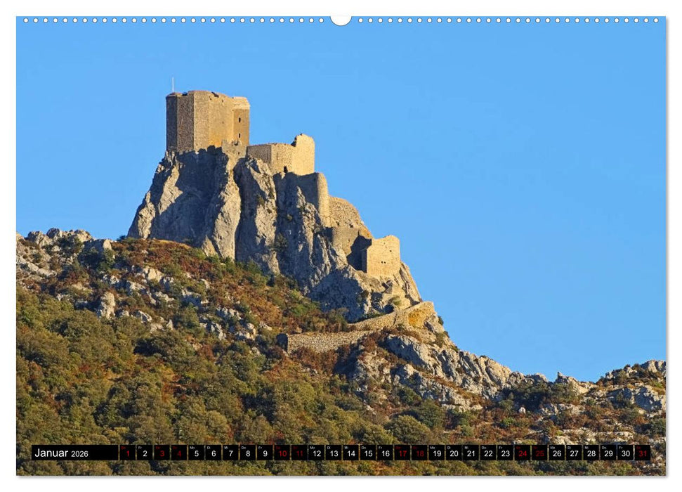 Burgen der Katharer - Unterwegs im Pays Cathare (CALVENDO Wandkalender 2026)
