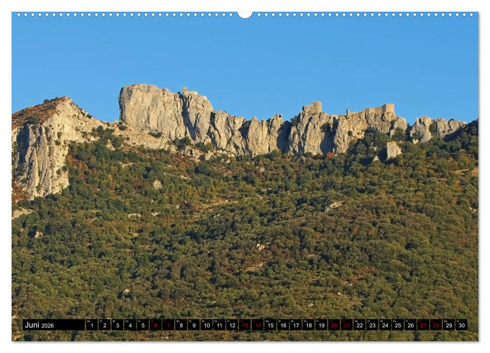Burgen der Katharer - Unterwegs im Pays Cathare (CALVENDO Wandkalender 2026)