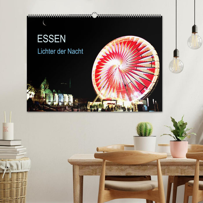 Essen Lichter der Nacht (CALVENDO Wandkalender 2026)