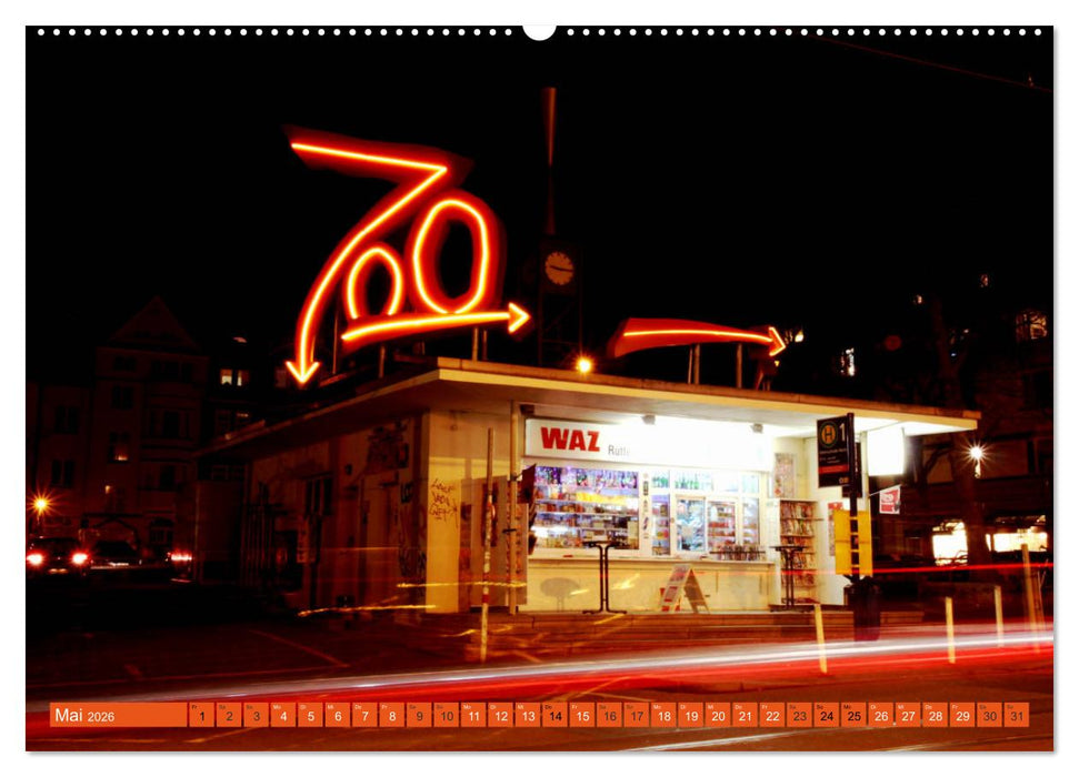 Essen Lichter der Nacht (CALVENDO Wandkalender 2026)