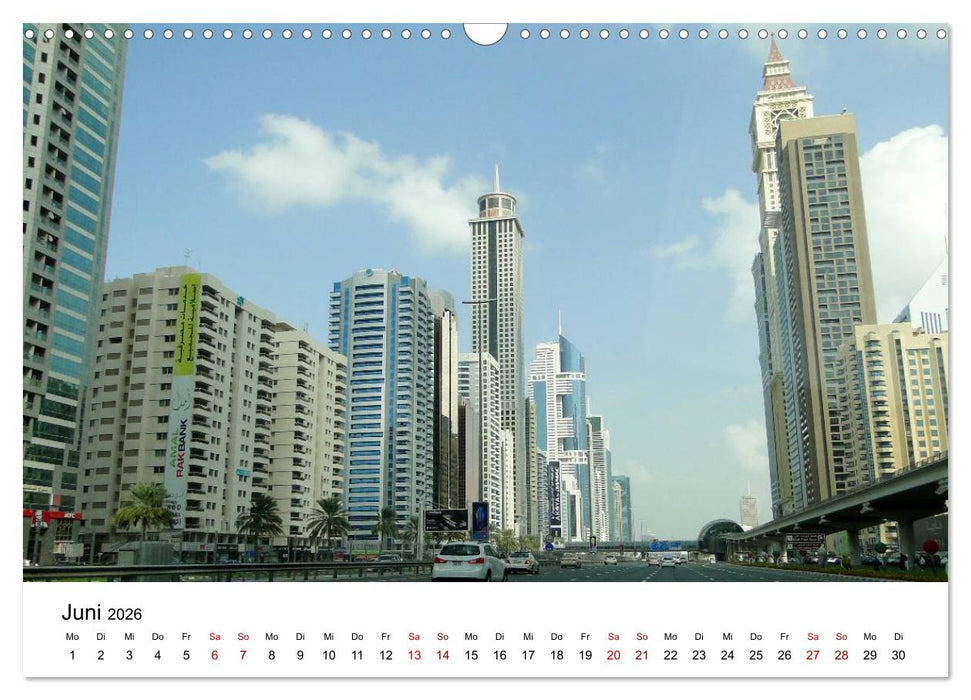 Dubai - Ein Erlebnis (CALVENDO Wandkalender 2026)