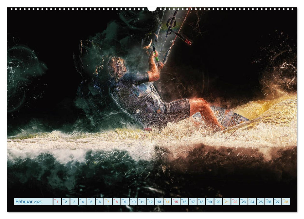 Kitesurfen extrem cool (CALVENDO Wandkalender 2026)