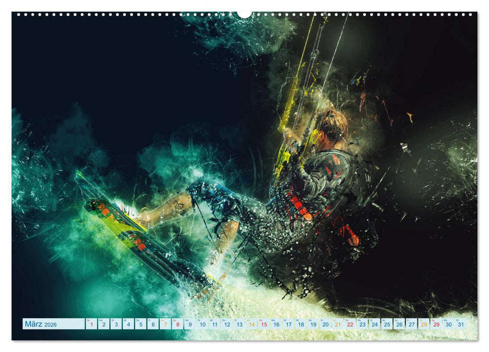 Kitesurfen extrem cool (CALVENDO Wandkalender 2026)