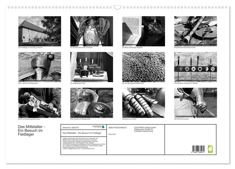 Das Mittelalter - Ein Besuch im Feldlager (CALVENDO Wandkalender 2026)