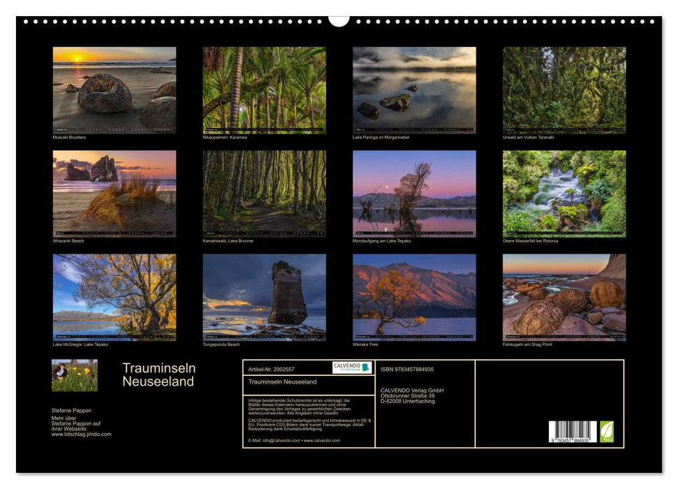 Trauminseln Neuseeland (CALVENDO Wandkalender 2026)
