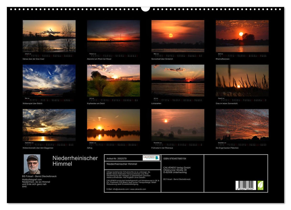 Niederrheinischer Himmel (CALVENDO Wandkalender 2026)