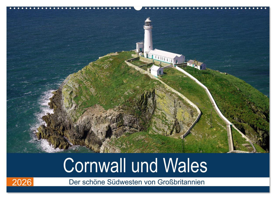 Cornwall und Wales (CALVENDO Wandkalender 2026)