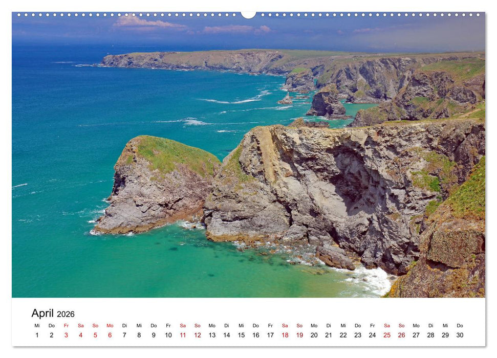 Cornwall und Wales (CALVENDO Wandkalender 2026)