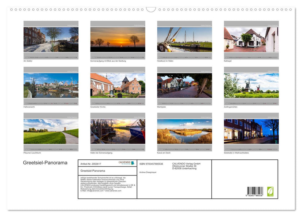 Greetsiel-Panorama (CALVENDO Wandkalender 2026)