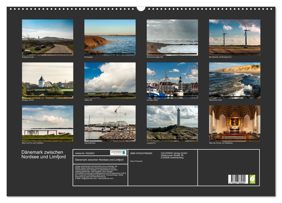 Dänemark zwischen Nordsee und Limfjord (CALVENDO Wandkalender 2026)