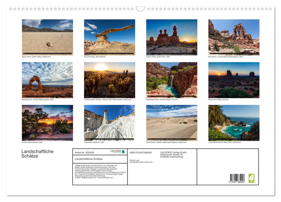 Landschaftliche Schätze (CALVENDO Wandkalender 2026)