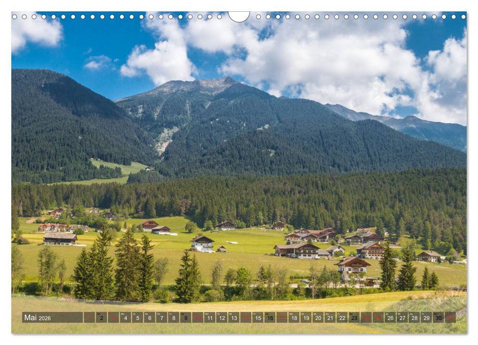Pustertal im Osten Südtirols (CALVENDO Wandkalender 2026)